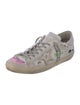 Golden Goose Leather Printed Sneakers