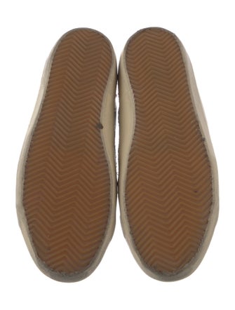 Golden Goose Leather Printed Sneakers