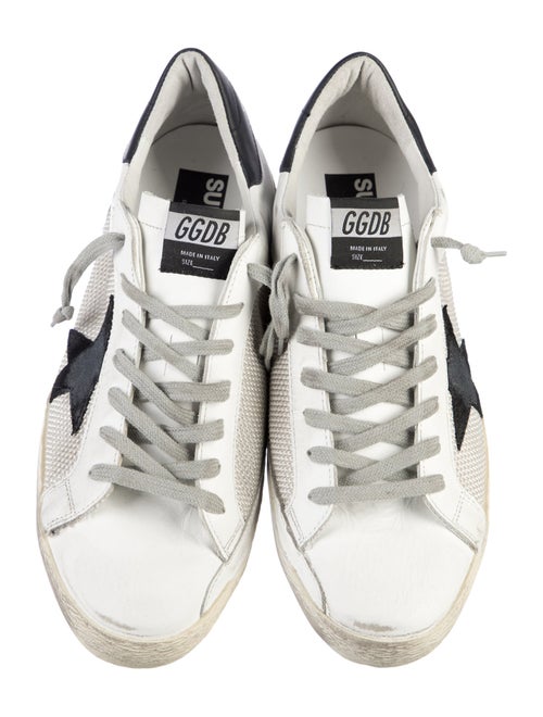 Golden Goose Leather Printed Sneakers