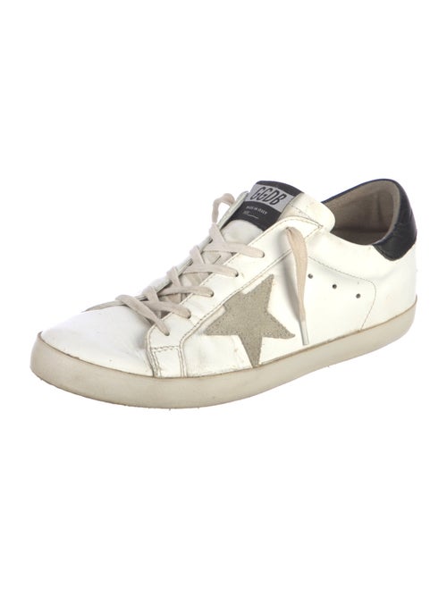 Golden Goose Leather Colorblock Pattern Sneakers