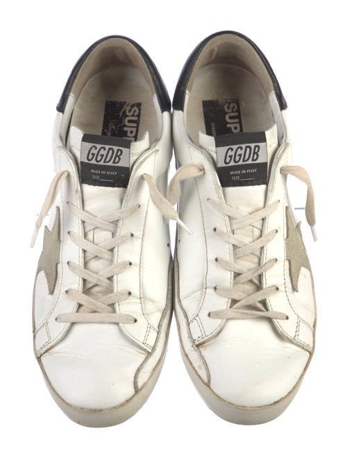 Golden Goose Leather Colorblock Pattern Sneakers