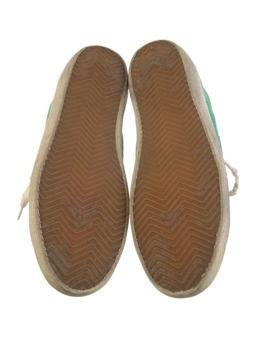 Golden Goose Suede Colorblock Pattern Sneakers