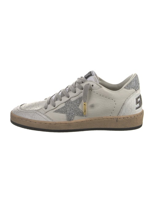 Golden Goose Leather Printed Sneakers