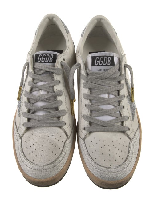 Golden Goose Leather Printed Sneakers