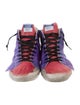 Golden Goose Ponyhair Colorblock Pattern Sneakers