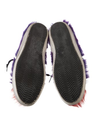 Golden Goose Ponyhair Colorblock Pattern Sneakers