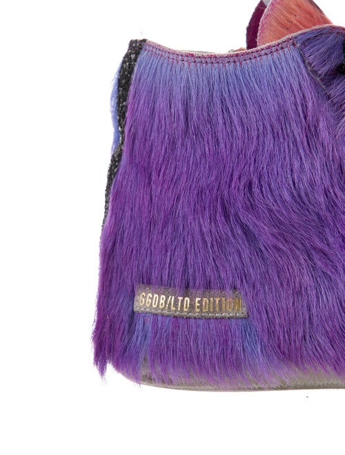 Golden Goose Ponyhair Colorblock Pattern Sneakers