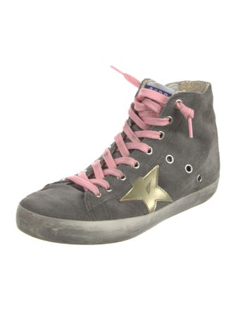 Golden Goose Suede Printed Sneakers
