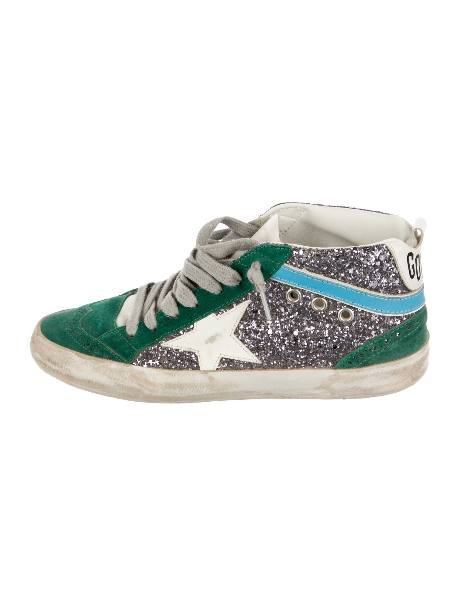 Golden Goose Suede Printed Sneakers