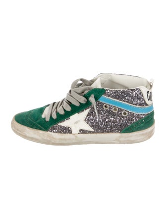 Golden Goose Suede Printed Sneakers