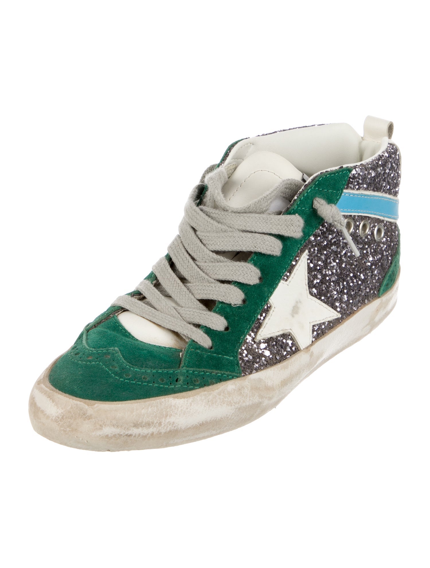 Golden Goose Suede Printed Sneakers