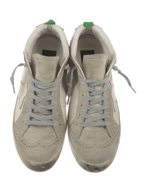 Golden Goose Leather Distressed Accents Sneakers