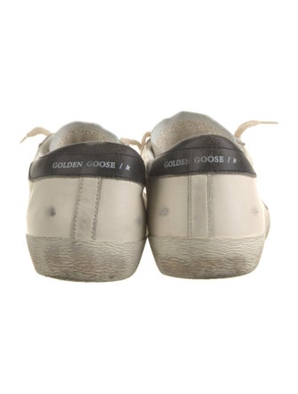 Golden Goose Leather Printed Sneakers