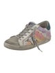 Golden Goose Leather Colorblock Pattern Sneakers
