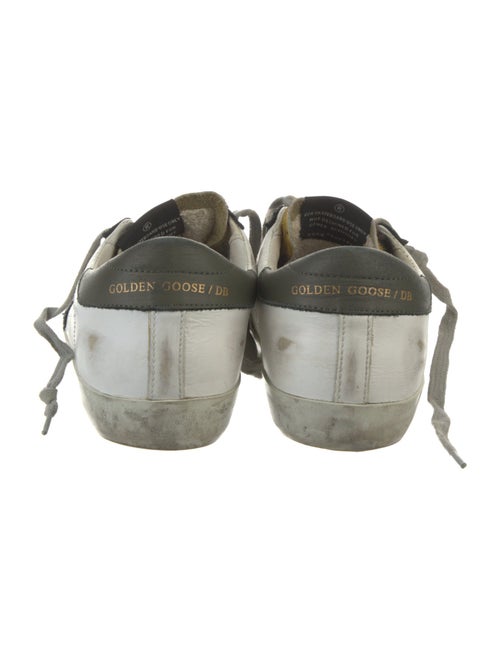 Golden Goose Leather Colorblock Pattern Sneakers