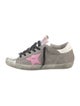 Golden Goose Suede Colorblock Pattern Sneakers