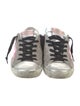 Golden Goose Suede Colorblock Pattern Sneakers