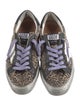 Golden Goose Suede Animal Print Sneakers