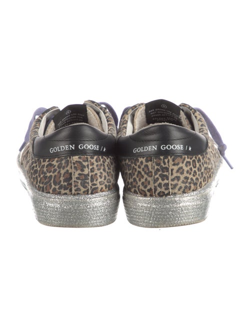 Golden Goose Suede Animal Print Sneakers