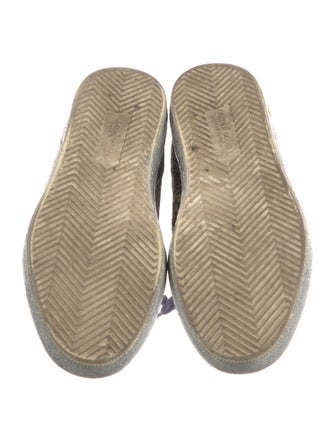 Golden Goose Suede Animal Print Sneakers