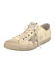 Golden Goose Leather Printed Sneakers