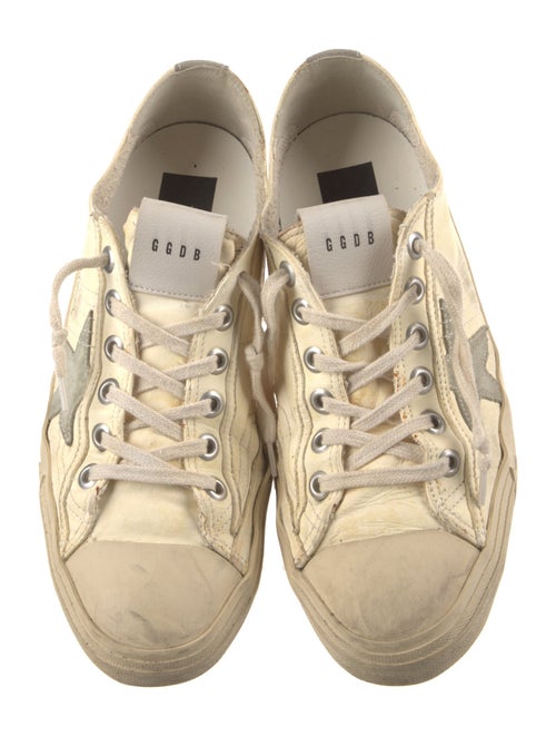 Golden Goose Leather Printed Sneakers