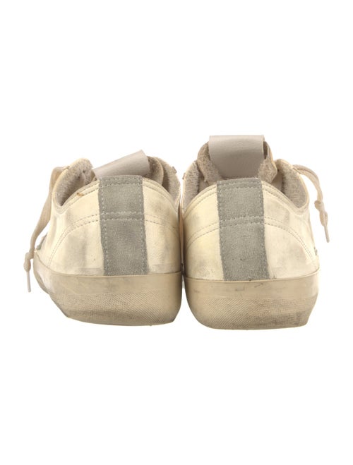 Golden Goose Leather Printed Sneakers