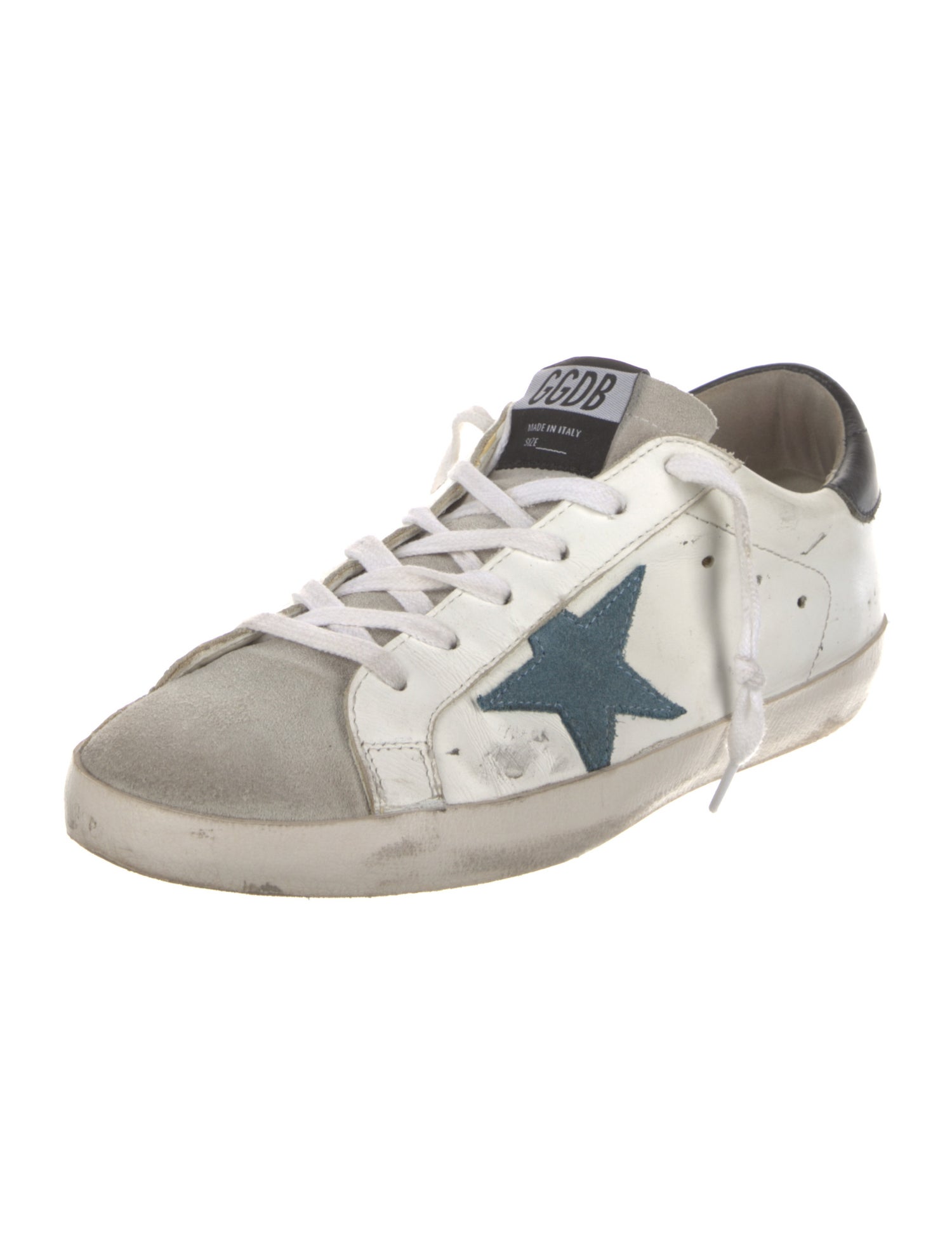 Golden Goose Leather Printed Sneakers
