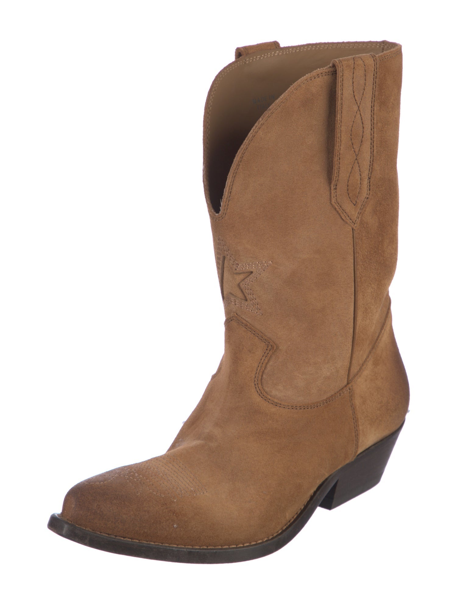 Golden Goose Suede Western Boots