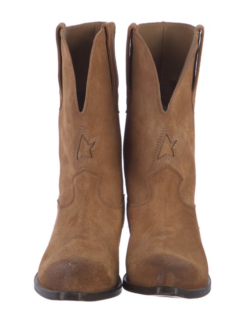 Golden Goose Suede Western Boots