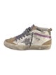 Golden Goose Leather Colorblock Pattern Sneakers