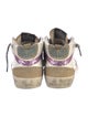 Golden Goose Leather Colorblock Pattern Sneakers