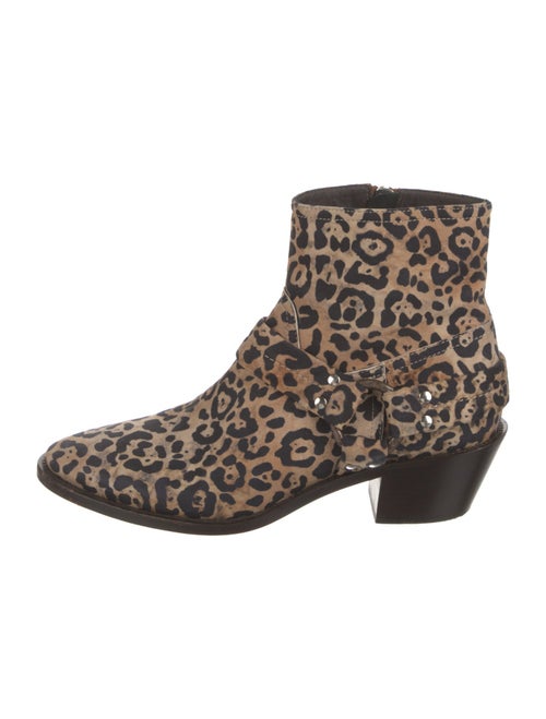 Golden Goose Suede Animal Print Boots