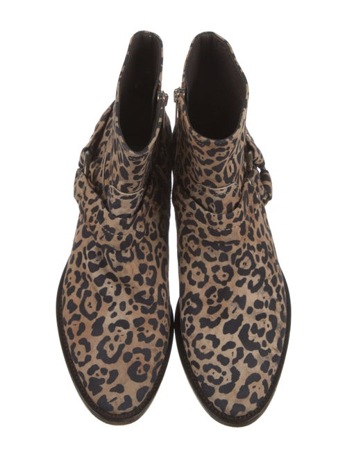 Golden Goose Suede Animal Print Boots