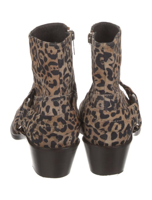 Golden Goose Suede Animal Print Boots