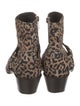 Golden Goose Suede Animal Print Boots