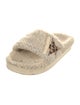 Golden Goose Shearling Animal Print Espadrilles