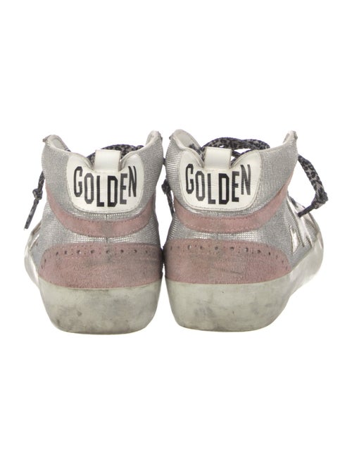 Golden Goose Suede Colorblock Pattern Sneakers