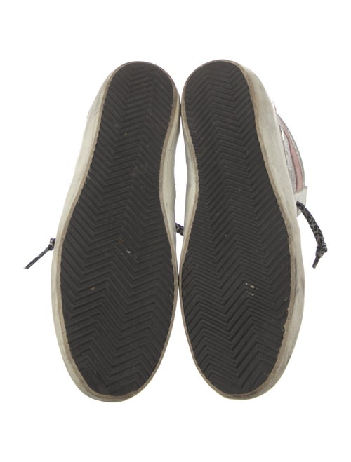 Golden Goose Suede Colorblock Pattern Sneakers