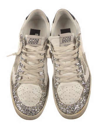Golden Goose Leather Printed Sneakers