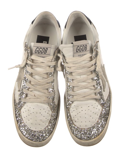 Golden Goose Leather Printed Sneakers