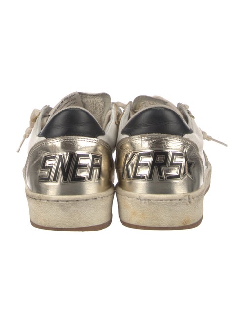 Golden Goose Leather Printed Sneakers