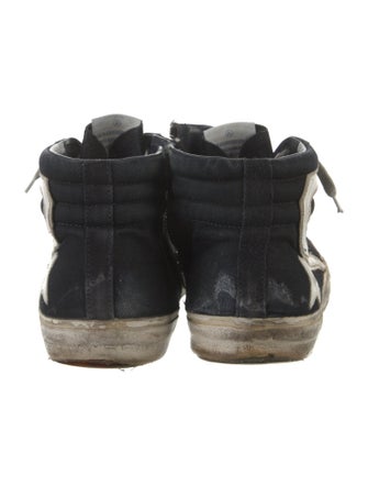 Golden Goose Canvas Printed Sneakers