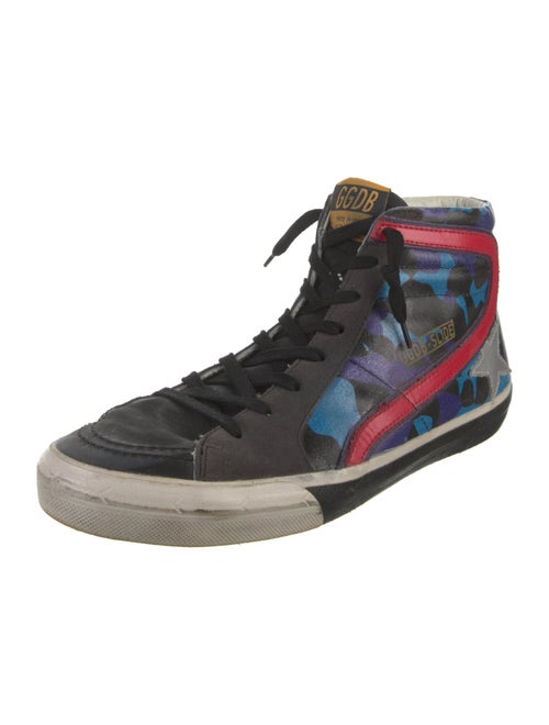 Golden Goose Suede Printed Sneakers