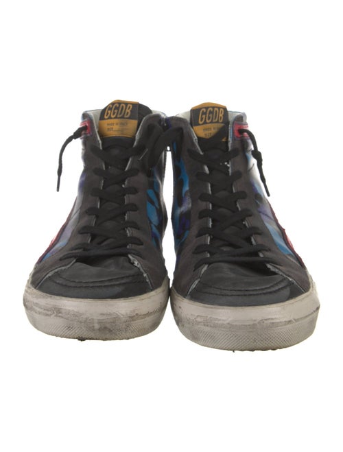 Golden Goose Suede Printed Sneakers