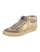Golden Goose Canvas Printed Sneakers