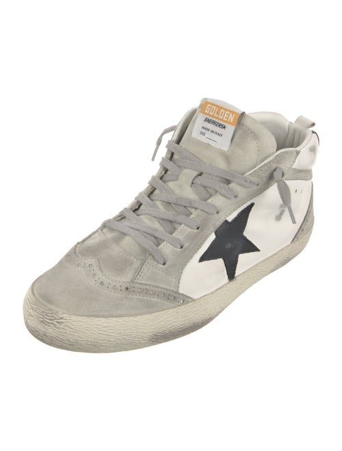 Golden Goose Leather Colorblock Pattern Sneakers