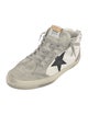 Golden Goose Leather Colorblock Pattern Sneakers