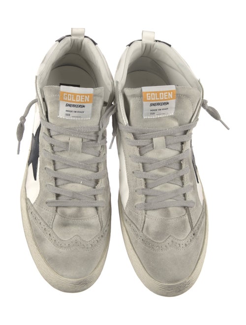 Golden Goose Leather Colorblock Pattern Sneakers