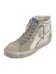 Golden Goose Suede Colorblock Pattern Sneakers